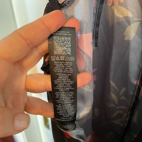 ASOS | floral red black open back jumpsuit size 10 - Picture 11 of 14